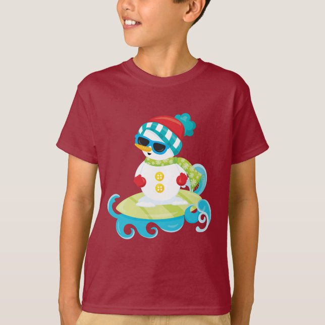 Camiseta Surfing Snowman Tee (Frente)