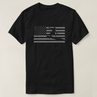 Camiseta Surfing T Shirts - Surf de Bandeira Americano  