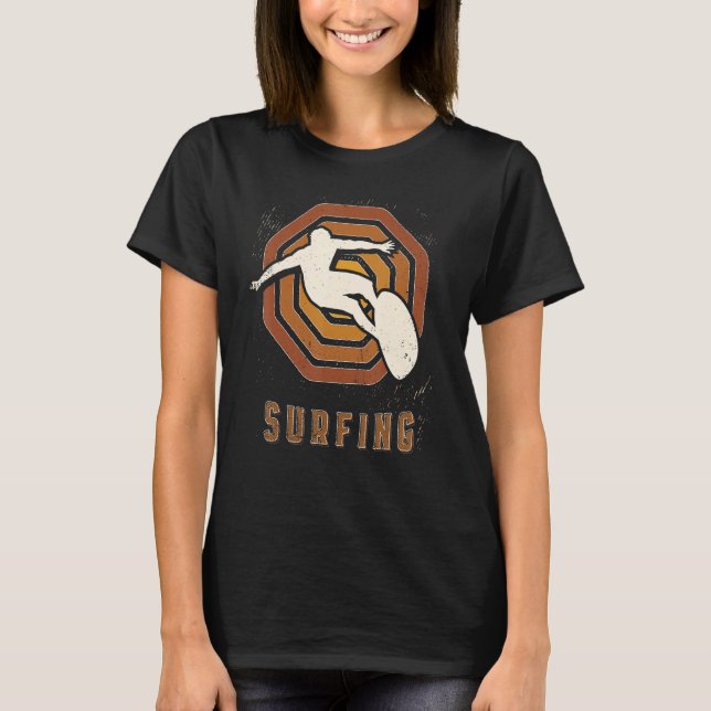 Camiseta Surfing Vintage Retro Classic Sport Love (Frente)