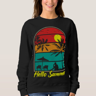 Camiseta Surfista Antigo Surf de Verão Retro Férias de Prai