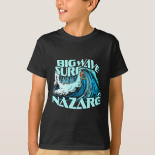 Camiseta Surfista de Grandes Ondas Onda de 100 Pés Surf Naz