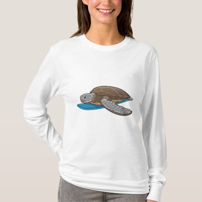 Camiseta Surfista de Tartaruga (Frente)