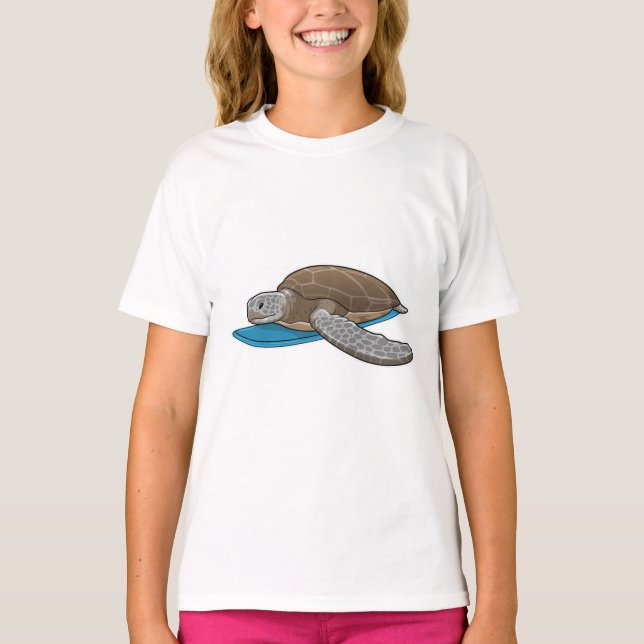 Camiseta Surfista de Tartaruga (Frente)
