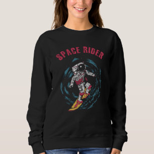 Camiseta Surfista do Astronauta Espacial Rider