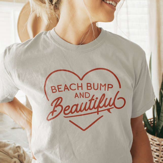 Camiseta Surfista Engraçado Mãe Ser Summer Beach Bum Punny (Funny Surfer Mom to Be Summer Beach Bum Punny T-Shirt)