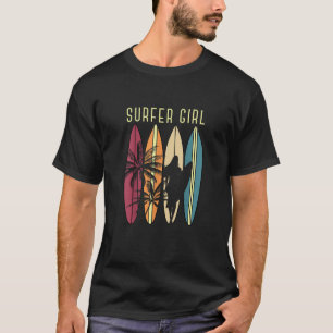 Camiseta Surfista Garota Surfboard Surfing Women Surf Oce
