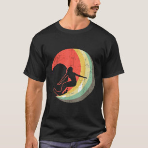 Camiseta Surfista Garota Vintage surfboa com ideia de onda