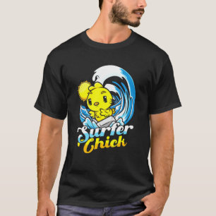 Camiseta Surfista Pintinho Galinha Hen Wave Surfer Beach Su