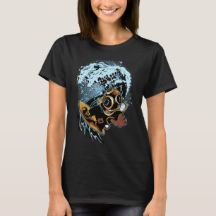 Camiseta Surfista Surfando Vintage Surf Retro Surf Mergulh