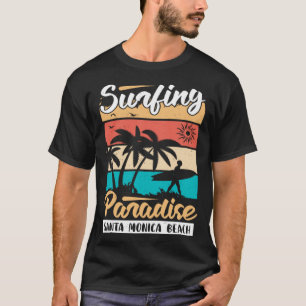 Camiseta Surfista Vintage Surf Retro Férias de Verão na Pra