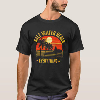 Camiseta Surfista Vintage Surf Retro Praia Férias de Verão