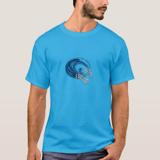 Camiseta Surfistas & Fãs de Surf Gráfico de Onda do Mar T-S