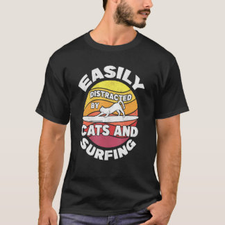 Camiseta Surfistas Mulheres Kit De Surf Gatos Surfistas E S