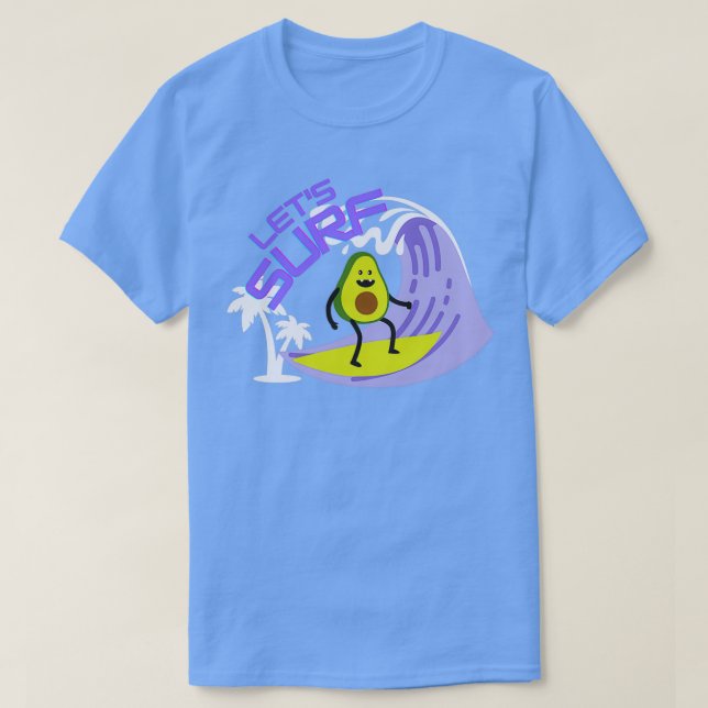Camiseta surfungo abacatado engraçado (Frente do Design)