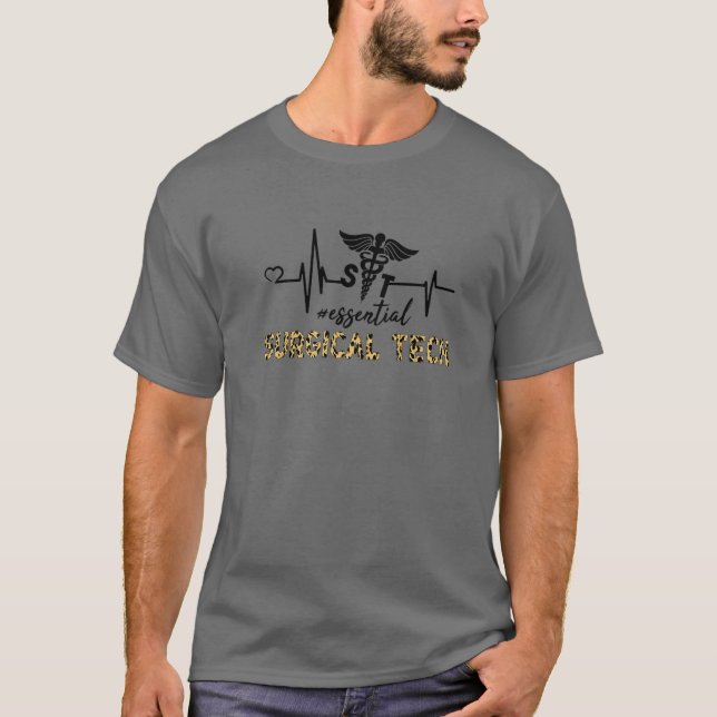 Camiseta Surgical Tech Essential - Surgical Tech Heartbeat (Frente)
