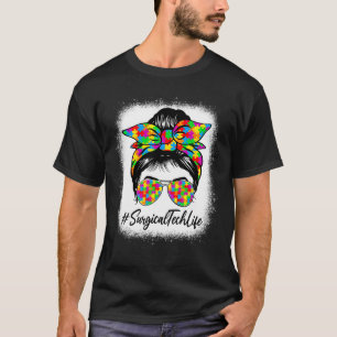 Camiseta Surgical Tech Mensageiro Mulheres Apoiando Autismo