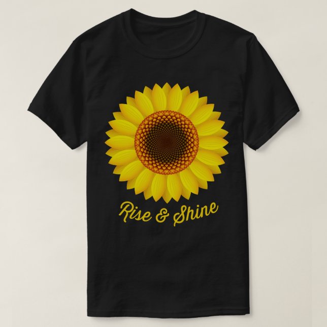 Camiseta Surgimento e girassol (Frente do Design)