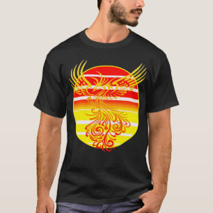 Camiseta Surgindo em uma nova Phoenix e na arte do vetor re