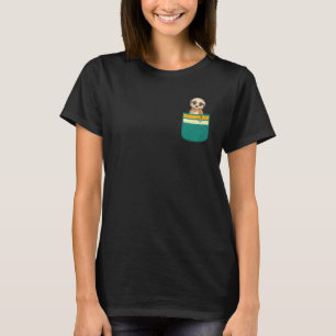 Camiseta Suricata Africana Animal de Bolso Suricata Fofo