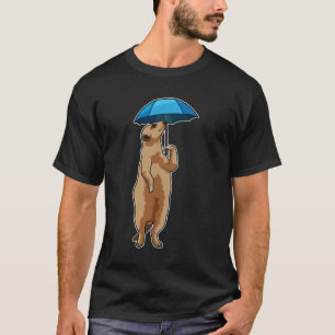 Camiseta Suricata com Guarda-chuva