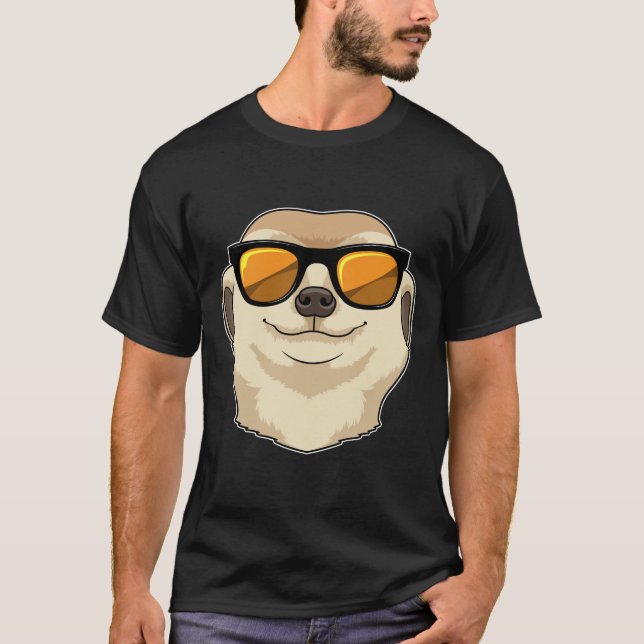 Camiseta Suricata com Óculos de Sol (Frente)