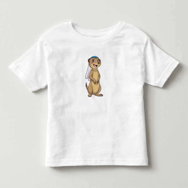 Camiseta Suricata como Noiva com Véu (Frente)
