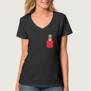 Camiseta Suricata de bolso fofo animal do zoológico da Áfri