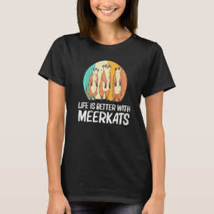 Camiseta Suricata Para Homens Mulheres Retrô Vida Selvagem 