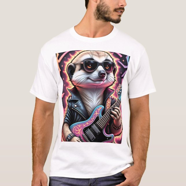 CAMISETA SURICATA ROCKSTAR (Frente)