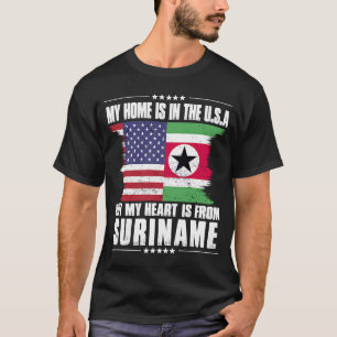 Camiseta Suriname American Patriot Cultivou Orgulhoso Home 