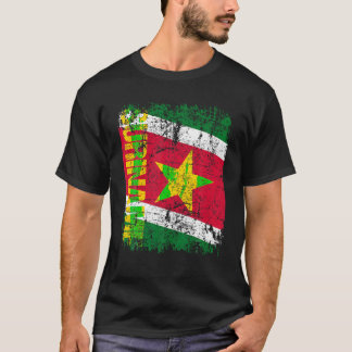 Camiseta SURINAME Flag Vintage SURINAME T Shirt