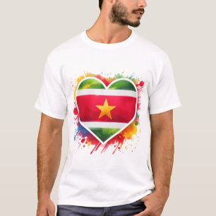 Camiseta Suriname Heart