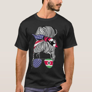 Camiseta Suriname Patriota Americano Orgulhosa Mulher Menin