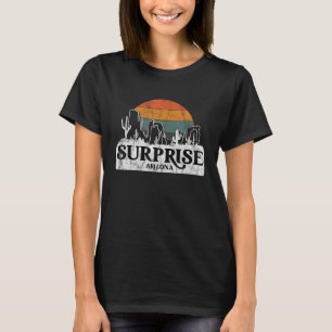 Camiseta Surpresa, AZ Arizona Vintage sunset cactus mountai