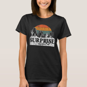 Camiseta Surpresa, AZ Arizona Vintage sunset cactus mountai