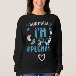 Camiseta Surpresa de Gravidez Estou Grávida Ditos de Bebê M