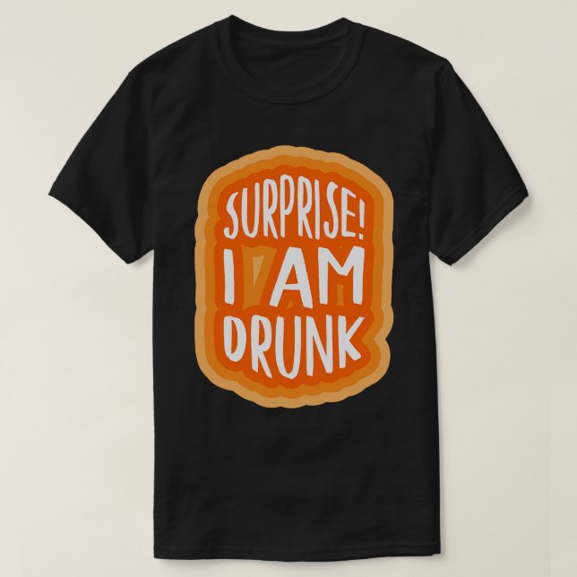 Camiseta Surpresa eu sou bebado 2 (Frente do Design)