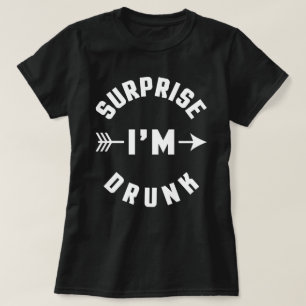 Camiseta Surpresa eu sou citações engraçadas bêbedas
