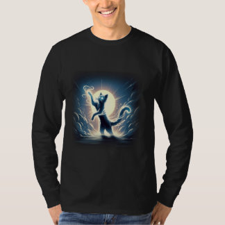 Camiseta Surreal Angelic Moon Cat Anime Cartoon theme Kitty