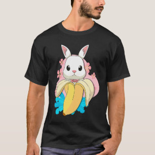 Camiseta Surreal Bunny Banana Rabbit Fruta Pun Páscoa Rabin
