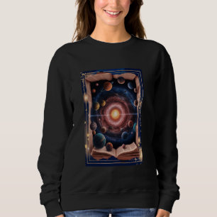 Camiseta Surreal Cosmic Galaxy Book Fantasy Alienígena mund