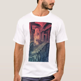 Camiseta Surreal de Arte-Quebra-cabeça - Jardim de