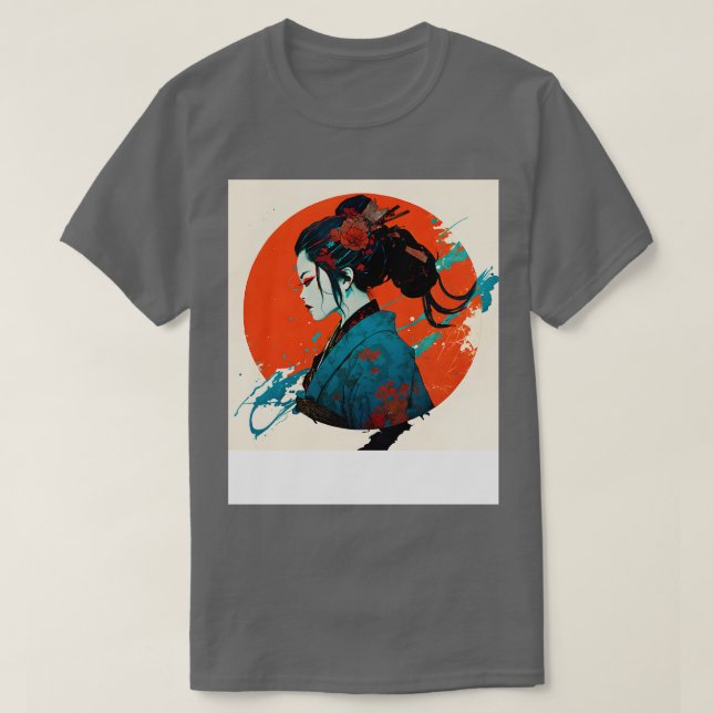 Camiseta Surreal Geisha 4 (Frente do Design)