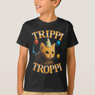 Camiseta Surreal italiano Brainrot Memória Trip Trop Funny