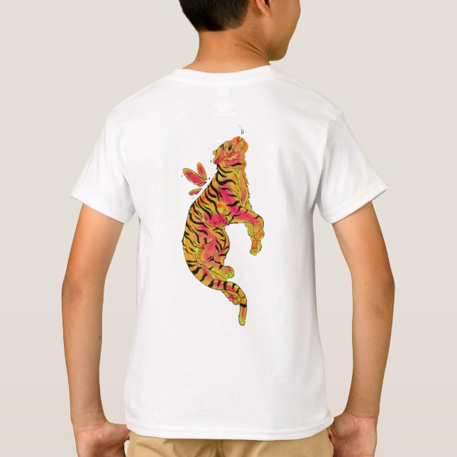 Camiseta Surreal Neon Tiger (Verso)