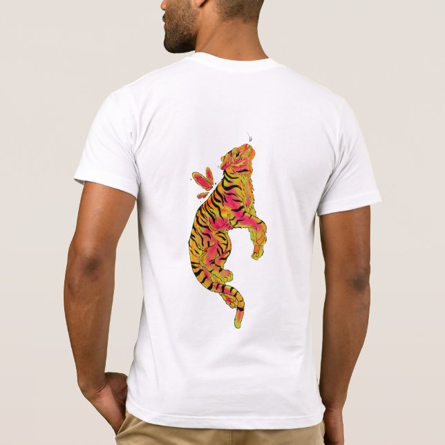 Camiseta Surreal Neon Tiger (Verso)