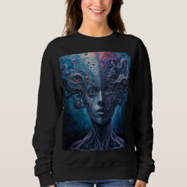 Camiseta Surreal Psicodélico Múltiplos Olhos Visão Dividida