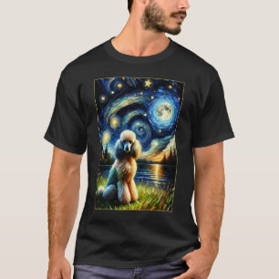 Camiseta Surreal Starry Night Poodle Dog Lover