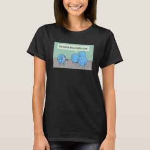 Camiseta Surrealismo Círculo mulheres arte humor humor bl 