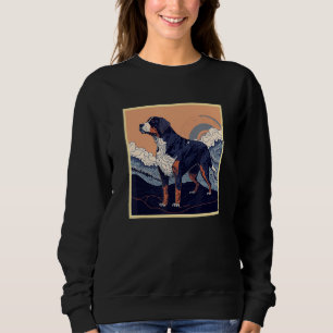Camiseta Surrealismo Pintura Japonesa Greater Swiss Mountai